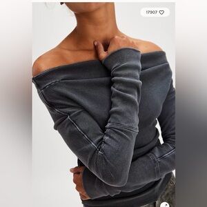 We the Free Gigi long sleeve top Sold Out!  NWT Free people off the shoulder top